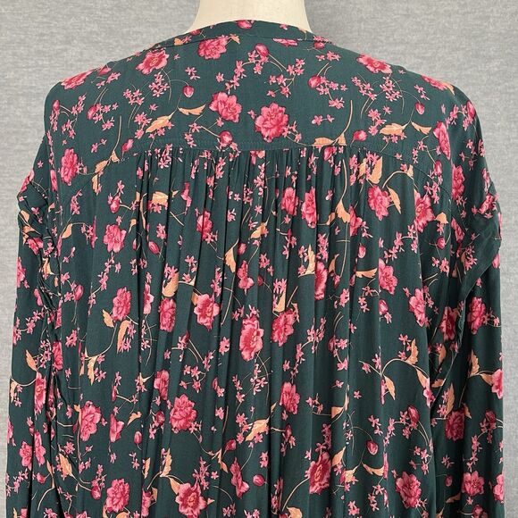 Free People Flower Fields Dress Size S  Ditsy Cottage Peasant Festival Oversized - Picture 7 of 14